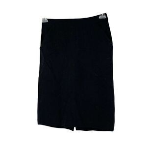 Black High Rise Pencil Skirt Straight Stretch Size 4 Knee Length A New Day Chic